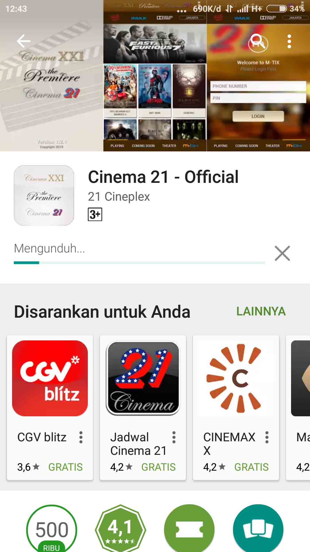 Download Aplikasi Penjualan Tiket Bioskop